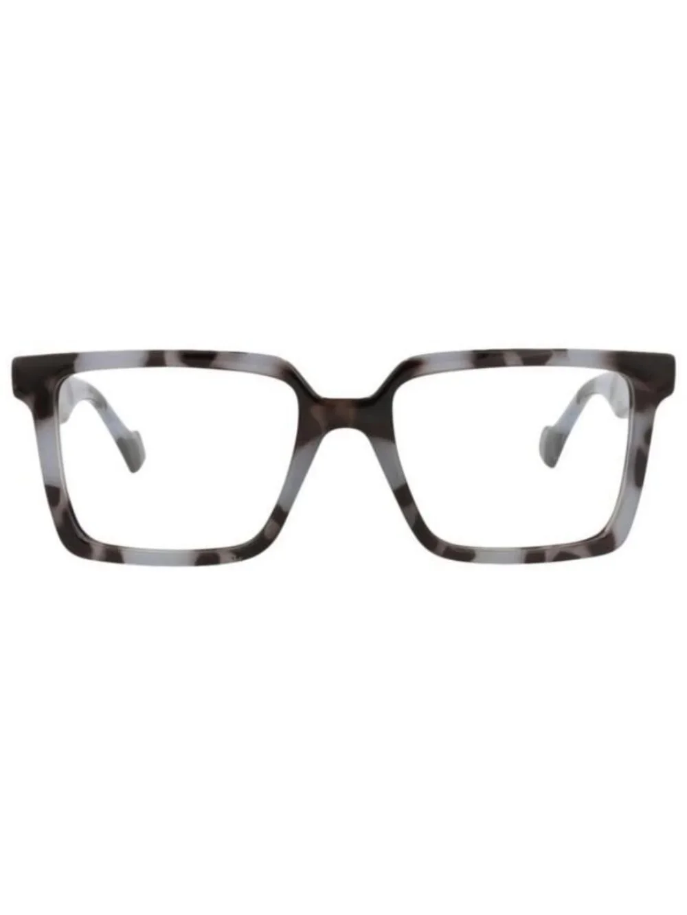 New Gucci Mens Square/Rectangle Grey Grey Transparent Fashion Designer Eyeglasse